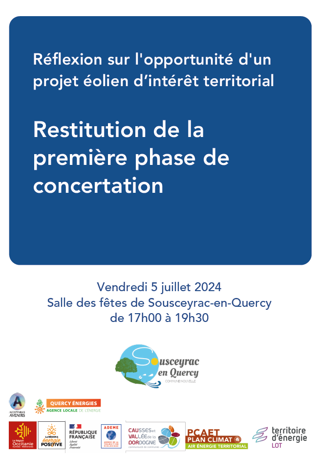 Affiche reflexion sur l'opportunité d'un projet éolien d'intérêt territorial